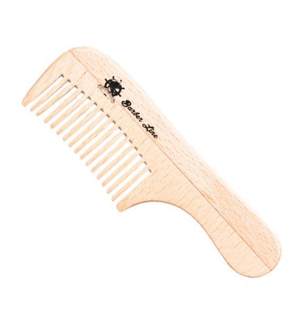 PEINE MADERA MANGO 10 CM. BARBA - BIGOTE