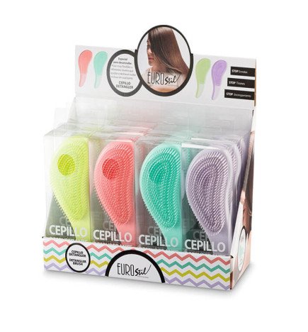 EXP. 12 CEPILLOS DESENREDAR COLORES GRANDES