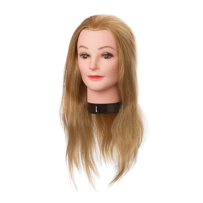 CABEZA MANIQUI PELO RUBIO NATURAL 45-50 CM.