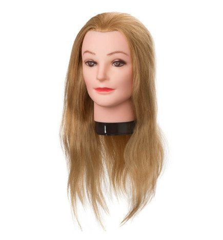 CABEZA MANIQUI PELO RUBIO NATURAL 45-50 CM.