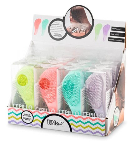 EXP. 12 CEPILLOS DESENREDAR COLORES PEQUEÑOS