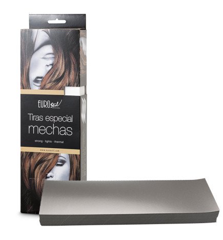 CAJA 200 TIRAS PAPEL MECHAS PLATA 9,5X30CM