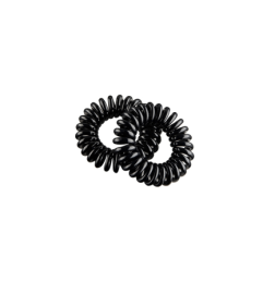 PACK DE 2 GOMAS ESPIRAL PEQUEÑA 35MM NEGRAS