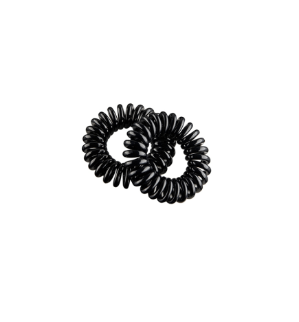 PACK DE 2 GOMAS ESPIRAL PEQUEÑA 35MM NEGRAS