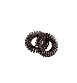 PACK DE 2 GOMAS ESPIRAL PEQUEÑA 35MM MARRON