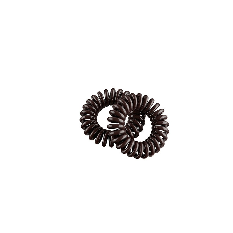 PACK DE 2 GOMAS ESPIRAL PEQUEÑA 35MM MARRON
