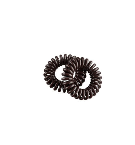 PACK DE 2 GOMAS ESPIRAL PEQUEÑA 35MM MARRON