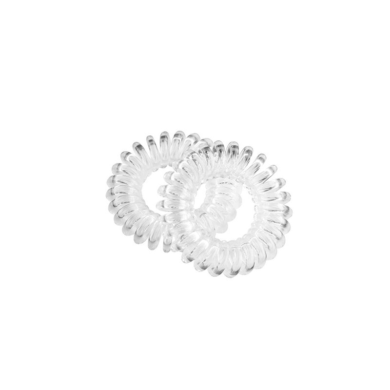 PACK 2 GOMAS ESPIRAL MEDIANA 45MM TRANSPARENTE