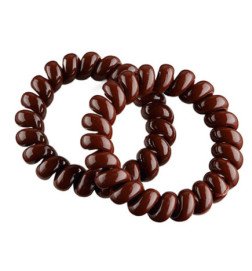 PACK DE 2 GOMAS ESPIRAL GRANDE 55MM MARRON
