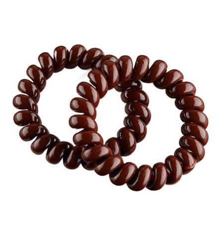 PACK DE 2 GOMAS ESPIRAL GRANDE 55MM MARRON