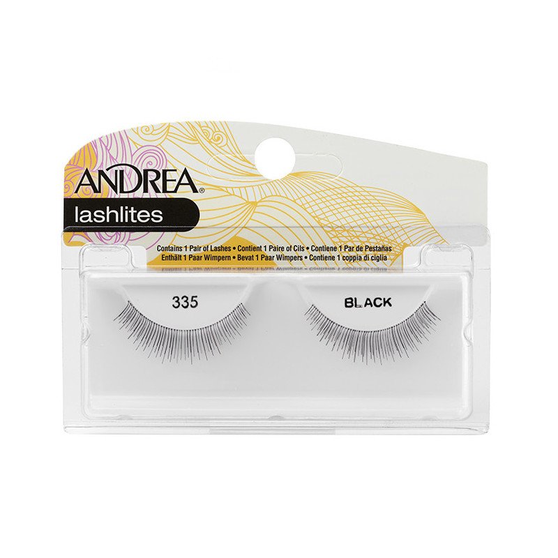 PESTAÑAS COMPLETAS MODELO LASHLITES 335 NEGRAS