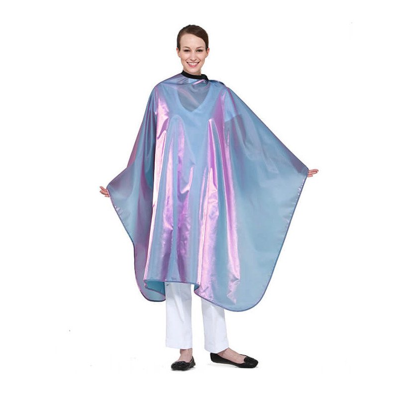 CAPA CORTE NYLON GRIS/ROSADO 145X160 CON BOTON