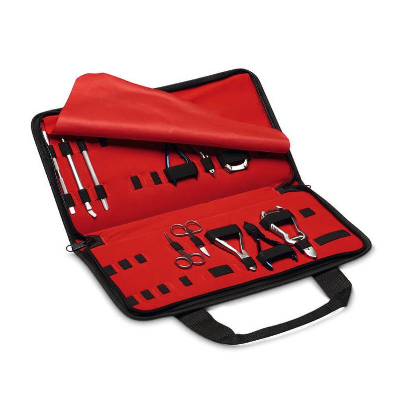 ESTUCHE CON 11 UTENSILIOS MANICURA-PEDICURA