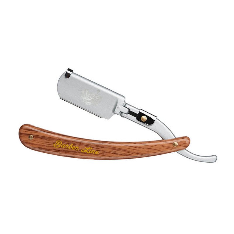 NAVAJA AFEITAR MANGO PLASTICO BARBER LINE