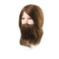 CABEZA MANIQUÍ DANIEL CON BARBA CAB.NATURAL 15-18CM.