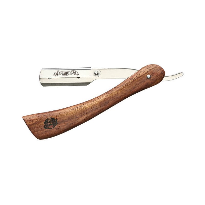 NAVAJA RASURADO CAPTAIN COOK MANGO MADERA