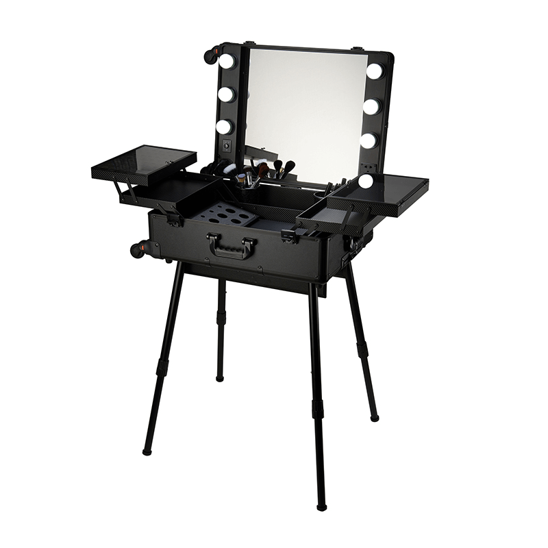MALETIN PARA MAQUILLAJE NEGRO 59X46X22CM