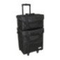 MALETA DOBLE NYLON NEGRA 40,5X29X42CM
