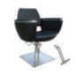 SILLA BOHEMIAN NEGRA PIE CUADRADO CON APOYAPIE