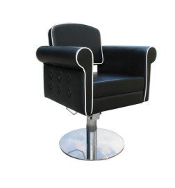 SILLA STYLE NEGRA PIE REDONDO