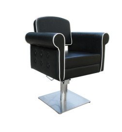 SILLA STYLE NEGRA PIE CUADRADO