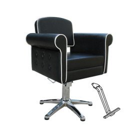 SILLA STYLE NEGRA PIE ESTRELLA CON APOYAPIES