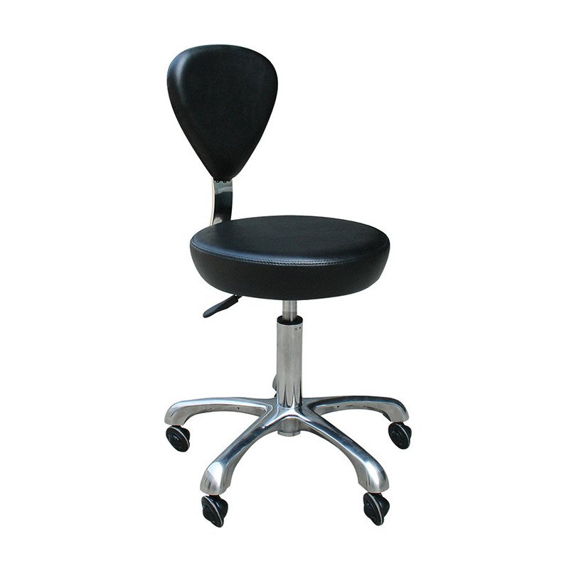 SILLA FASHION CON RESPALDO NEGRA