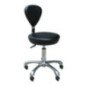 SILLA FASHION CON RESPALDO NEGRA