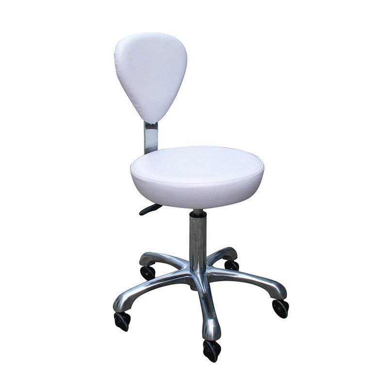 SILLA FASHION CON RESPALDO BLANCA