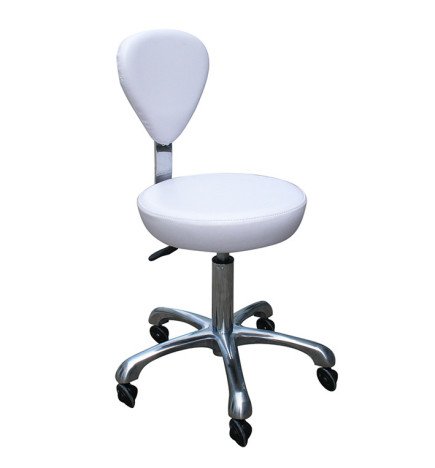 SILLA FASHION CON RESPALDO BLANCA