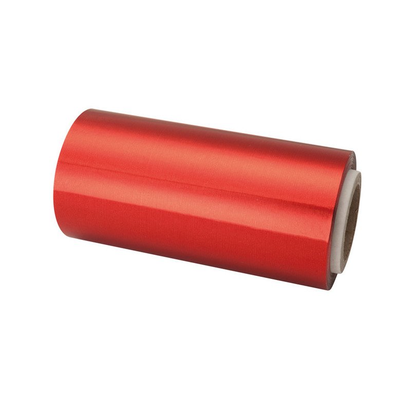 ROLLO PAPEL ALUMINIO 13 CM.ROJO