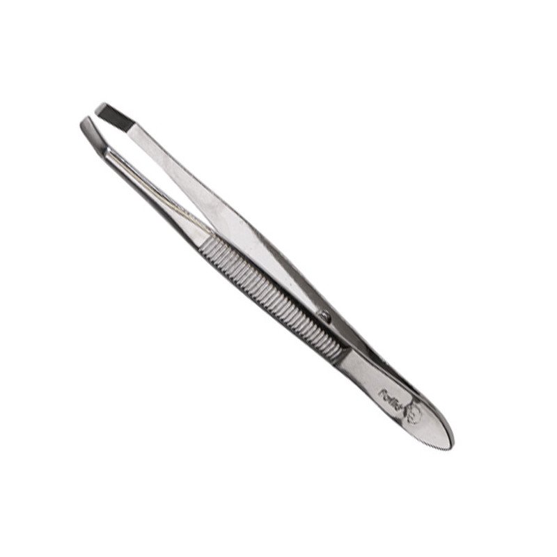 PINZA DEPILAR POLLIE 8 CM. CROMADA TESTA