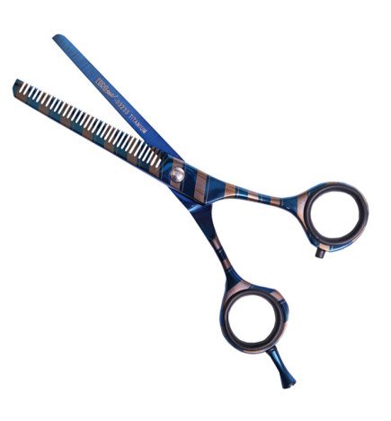 TIJERA ESCULPIR 32 D.TITANIO AZUL DECOR.5,5.