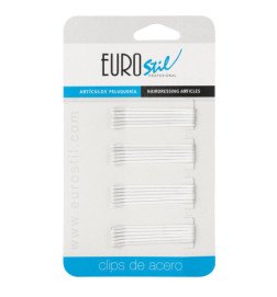 CARTON 24 CLIPS 50MM.BLANCO MATE ANTIDESLIZAN.