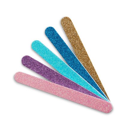 BOLSA 5 LIMAS ACOLCHADAS COLORES PURPURINA