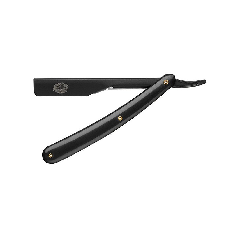 NAVAJA NEGRA BARBER LINE MANGO PLÁSTICO