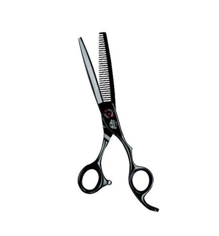 TIJERA ESCULPIR BARBERO CAPTAIN COOK BLACK RIPPER 6"