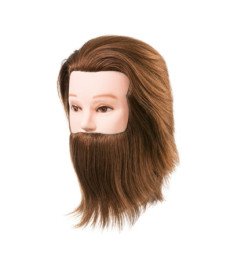 CABEZA MANIQUÍ DANIEL CON BARBA CAB.NATURAL 15-18CM BARBER LINE