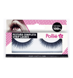 PESTAÑAS POLLIÉ 20 NEGRAS 100% NATURAL