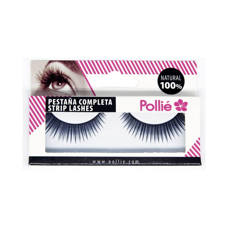 PESTAÑAS POLLIÉ 20 NEGRAS 100% NATURAL