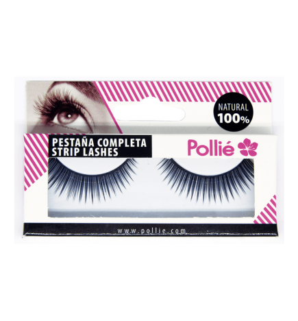 PESTAÑAS POLLIÉ 20 NEGRAS 100% NATURAL