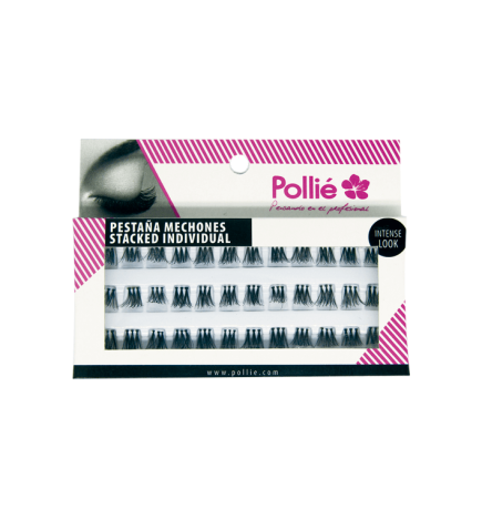 PESTAÑAS POLLIÉ INDIVIDUAL TRIO CORTAS NEGRAS