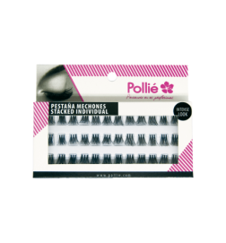 PESTAÑAS POLLIÉ INDIVIDUAL TRIO MEDIAS NEGRAS