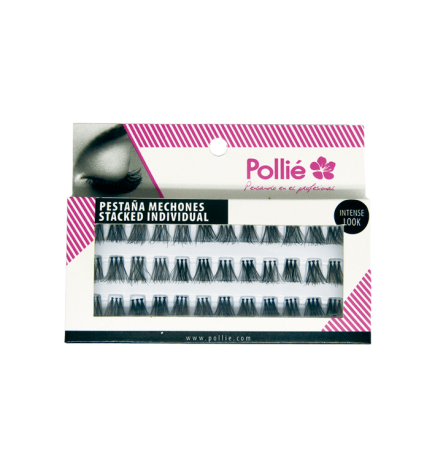 PESTAÑAS POLLIÉ INDIVIDUAL TRIO LARGAS NEGRAS