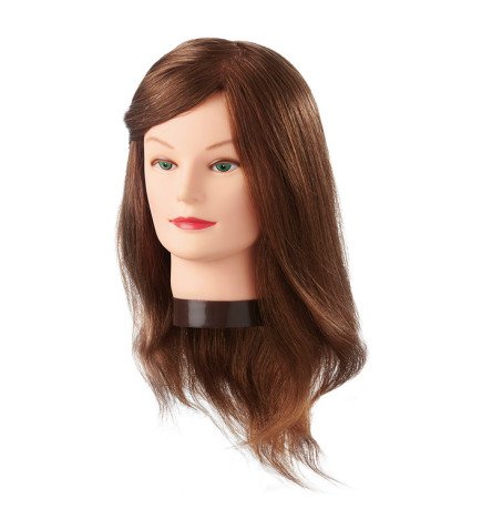 CABEZA MANIQUI AMBER 35-40 CM. PELO NATURAL