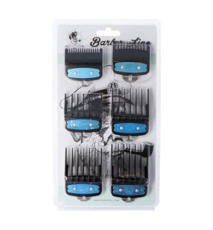 PACK 6 PEINES METÁLICOS MÁQUINA CORTE BLACK SAM