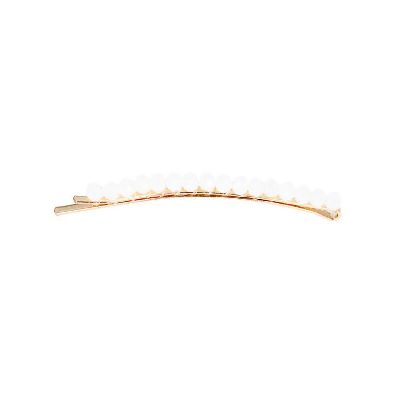CLIPS BOLAS CRISTAL BLANCO FACETADO