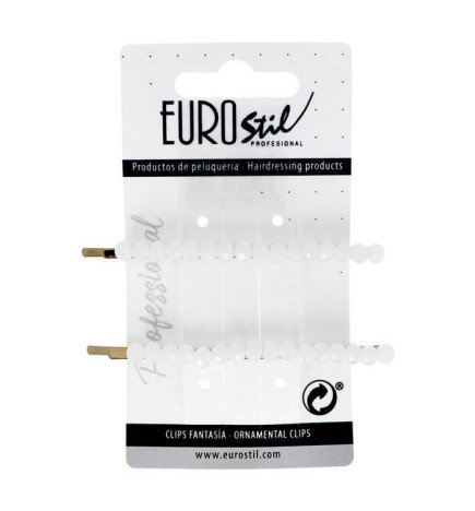 CLIPS BOLAS CRISTAL BLANCO FACETADO