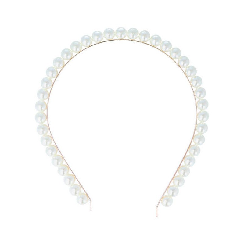 DIADEMA DORADA CON PERLAS 2 UDS