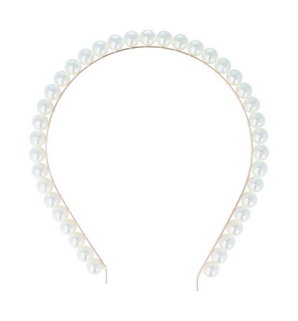DIADEMA DORADA CON PERLAS 2 UDS